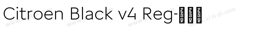 Citroen Black v4 Reg字体转换 Citroen Black v4 Reg字体转换